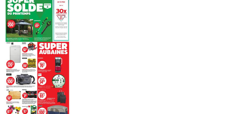 Canadian Tire Quebec flyer