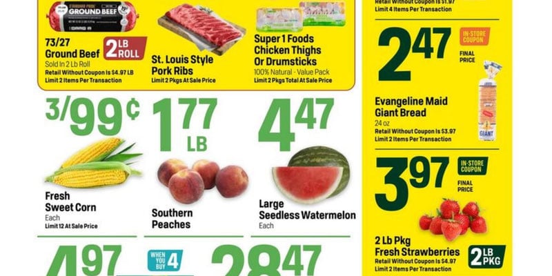 Super 1 Foods Weekly Circular