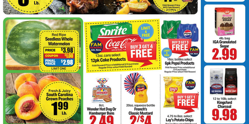 Carlie C's IGA flyer