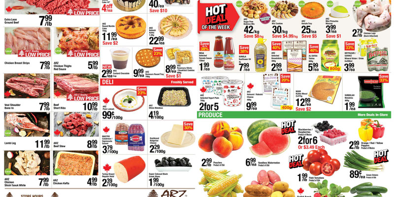 Arz Fine Foods flyer