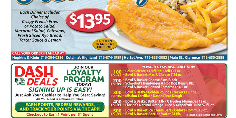 Dash's Market Clarence / Lancaster Clarence, NY Weekly Ad