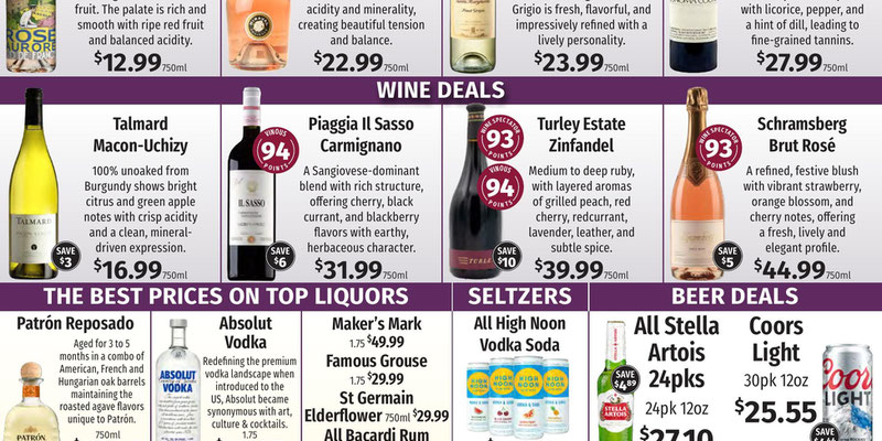 Caraluzzi's Wine Sprits flyer