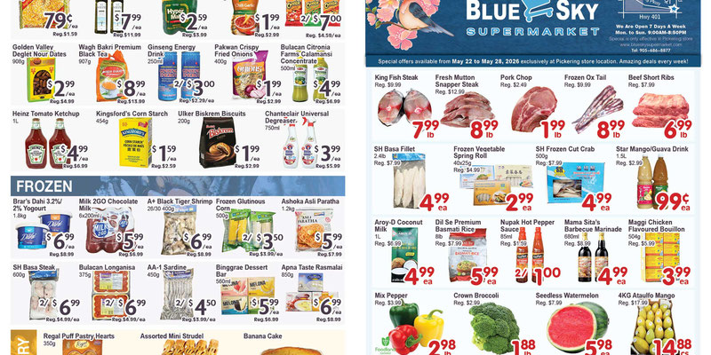 Blue Sky Supermarket Pickering flyer