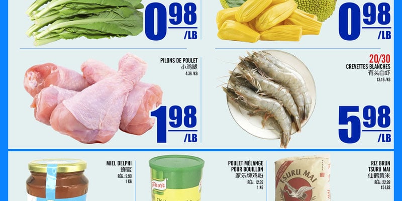Marché Sheng Tai Quebec flyer