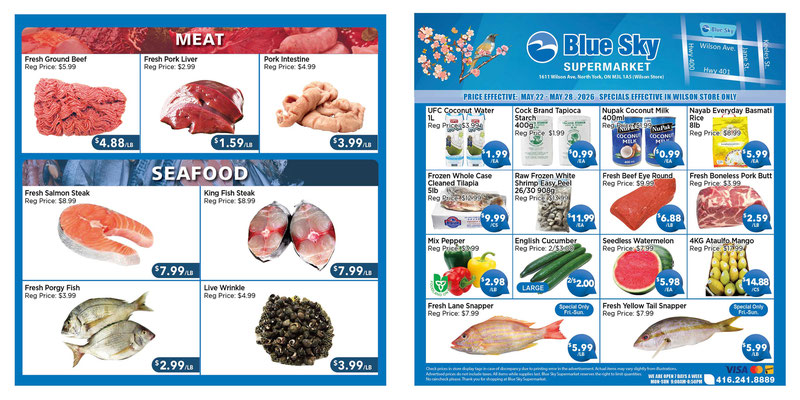 Blue Sky Supermarket North York flyer