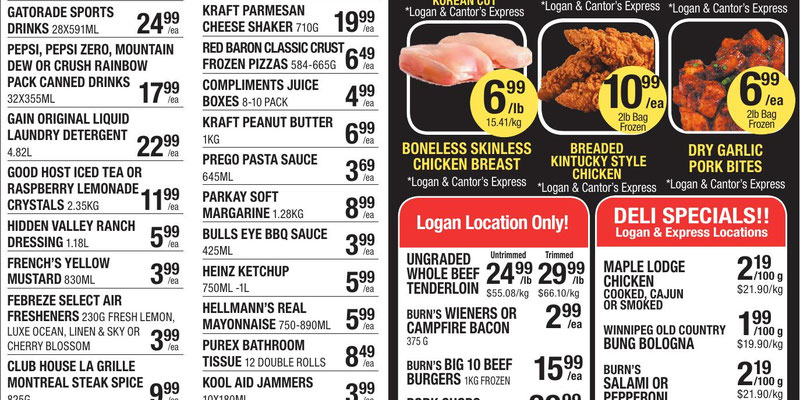 Cantor's Meats Flyer