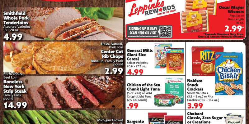 Leppinks Food Centers flyer
