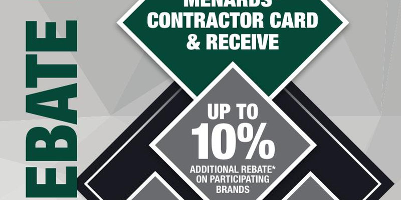 Menards Contractor Card Brochure