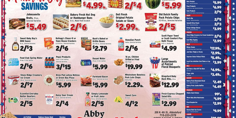 Abby County Market Current Ad
