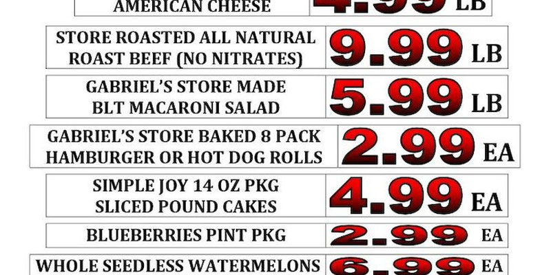 Gabriel's Supermarket - Rotterdam, NY Weekly Ad