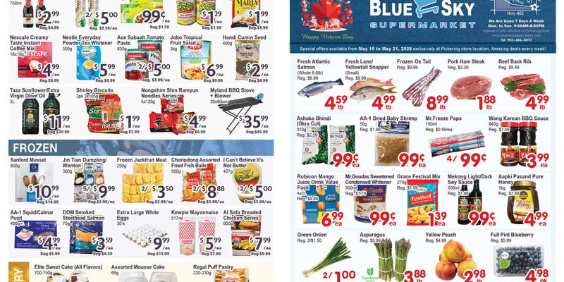 Blue Sky Supermarket Pickering flyer