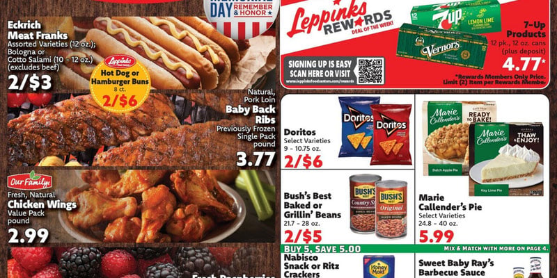 Leppinks Food Centers flyer