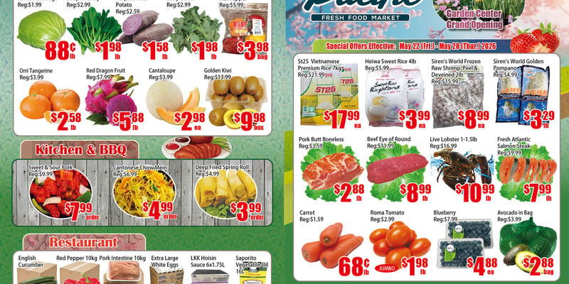 Pacific Fresh Food Market North York flyer