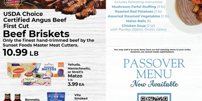 Sunset Sunset Passover Selections 2025