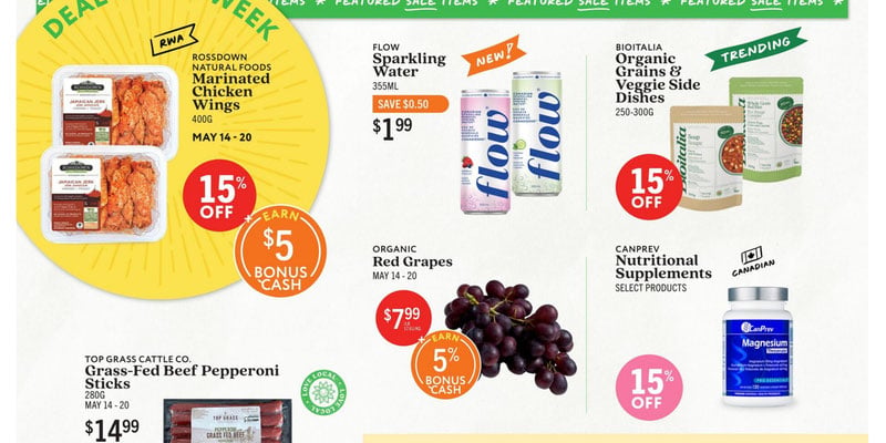 Community Natural Foods flyer