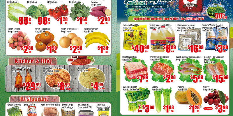 Pacific Fresh Food Market North York flyer
