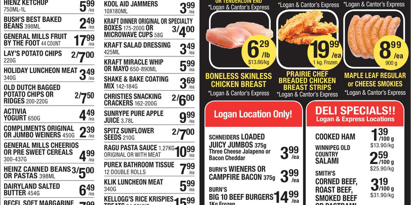 Cantor's Meats flyer