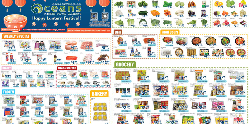 Oceans Hurontario Mississauga flyer
