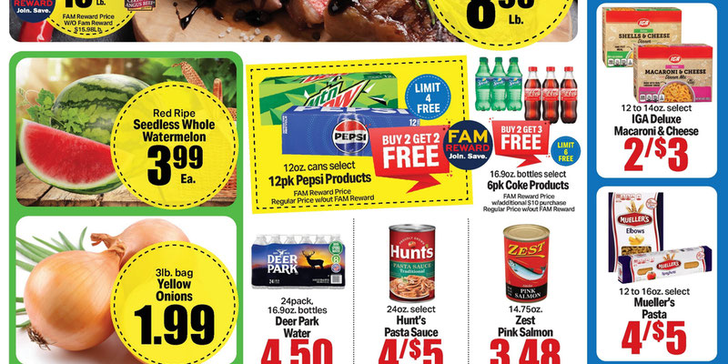 Carlie C's IGA flyer