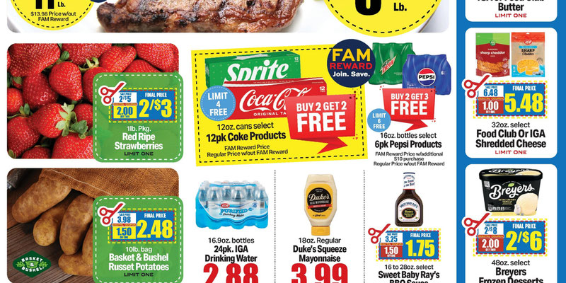 Carlie C's IGA flyer