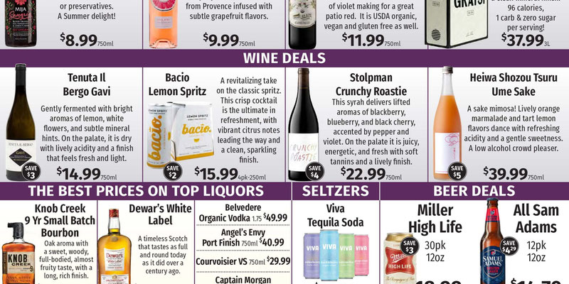 Caraluzzi's Wine Sprits flyer