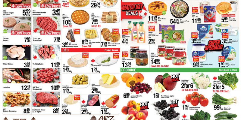 Arz Fine Foods flyer