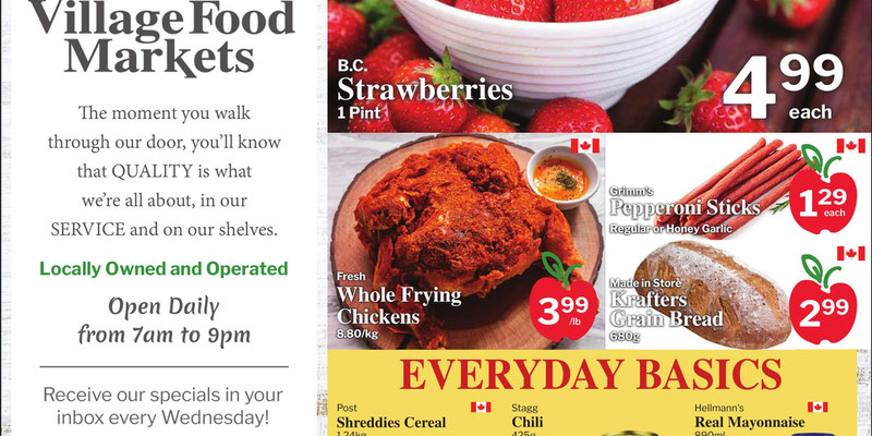 Village Food Markets Sooke, BC Flyer