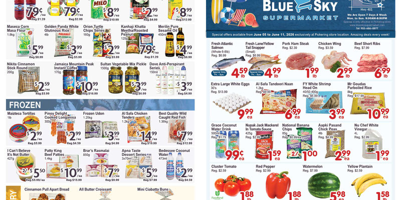 Blue Sky Supermarket Pickering flyer