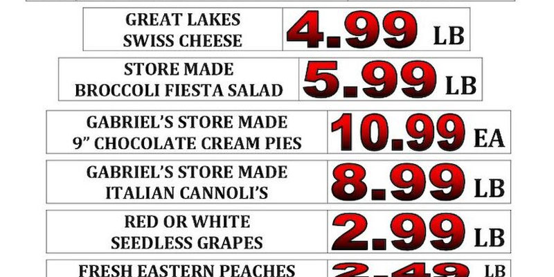 Gabriel's Supermarket - Rotterdam, NY Weekly Ad
