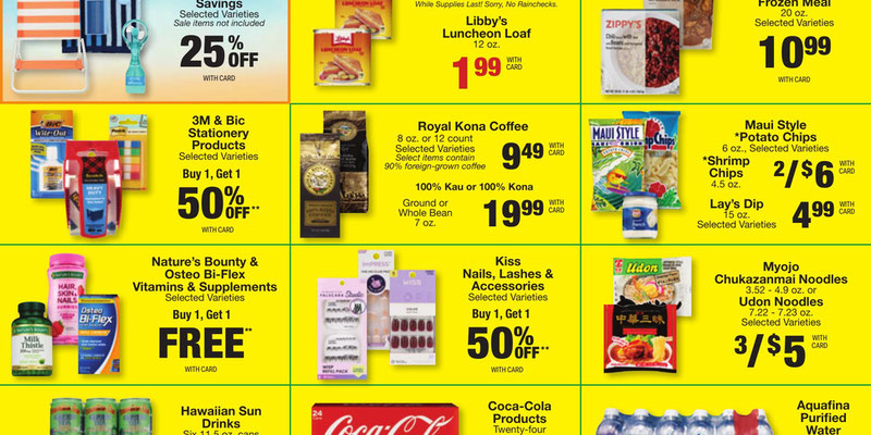 Longs Drugs Big Island - Kauai - Maui flyer