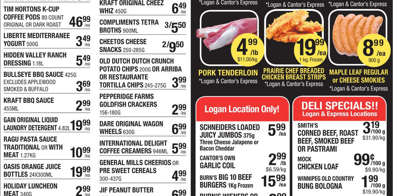 Cantor's Meats Flyer