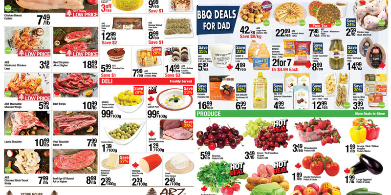 Arz Fine Foods flyer