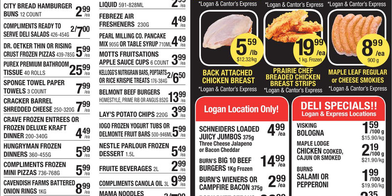 Cantor's Meats flyer