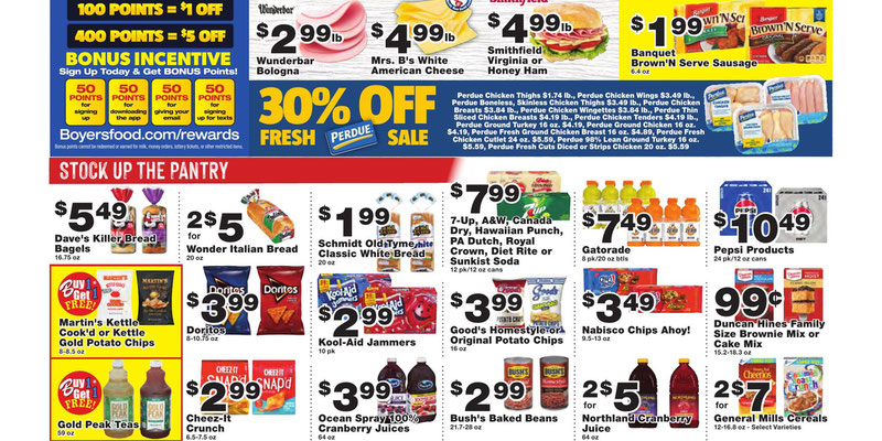 Boyers Food flyer